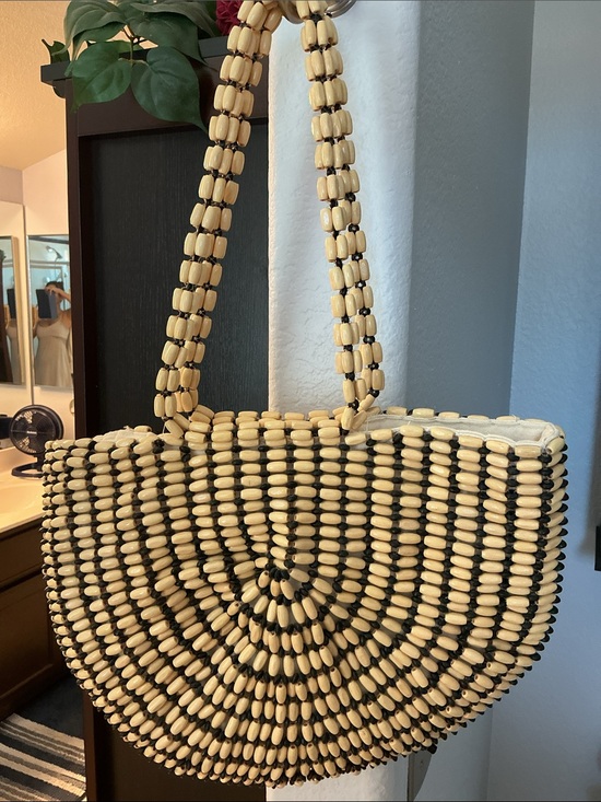 Rachel Ashwell Handbags - Rachel Ashwell Wooden Beaded Handbag